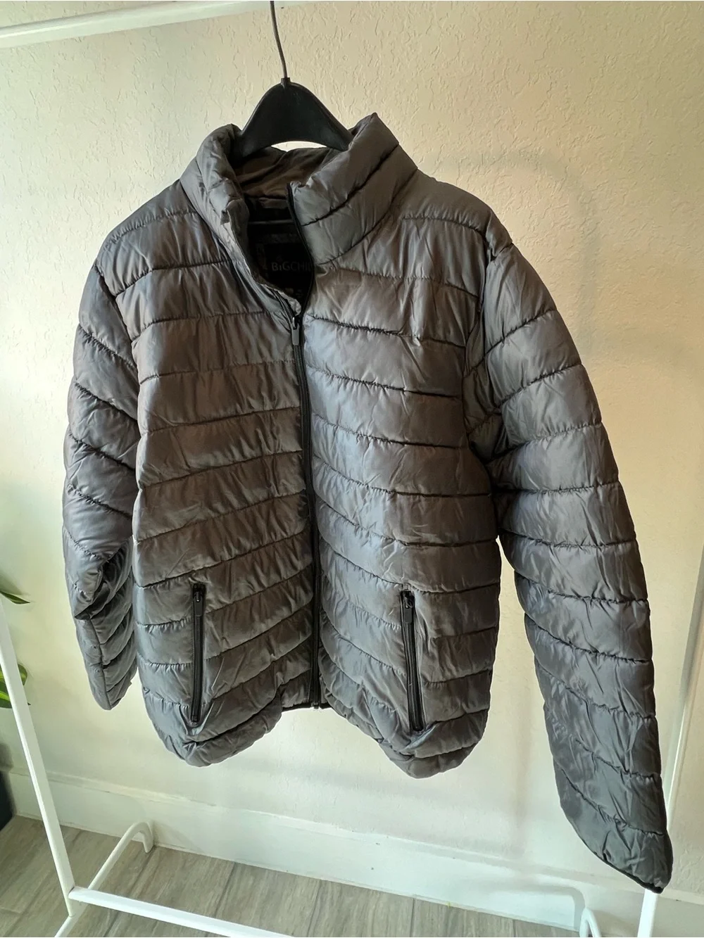 NWT Big Chill Puffer Jacket Graphite Grey Mens Size XL Winter Coat